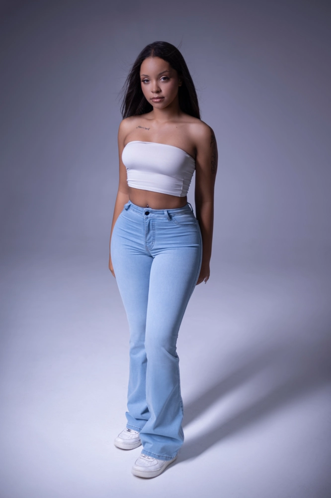 Slim Flare Ice Blue